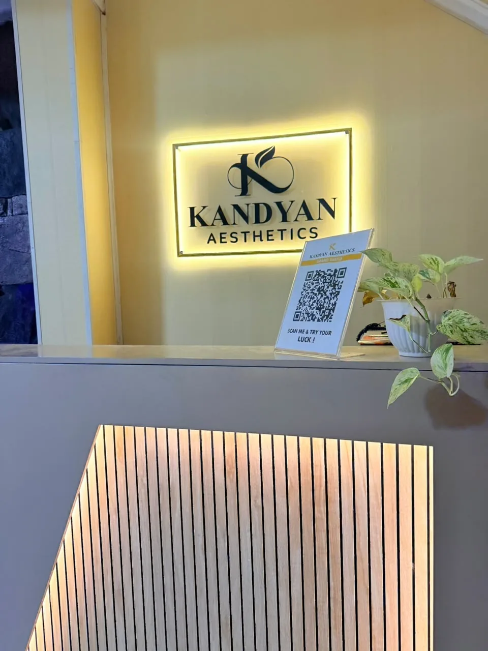 Kandyan Aesthetics Kandy reception signage
