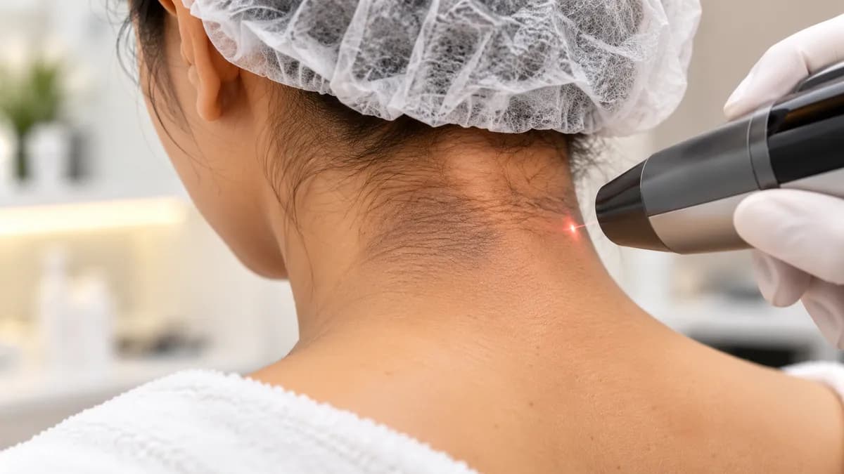 Carbon Treatment for Neck Area Darkness at Kandyan Aesthetics in Kandy and Kadawatha, Sri Lanka